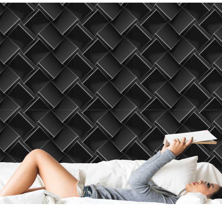 3d立方方形3d壁纸 - TenStickers