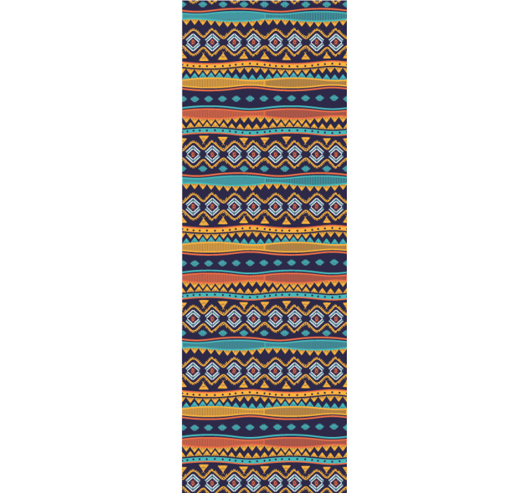 古代部落设计纹理的壁纸 - TenStickers