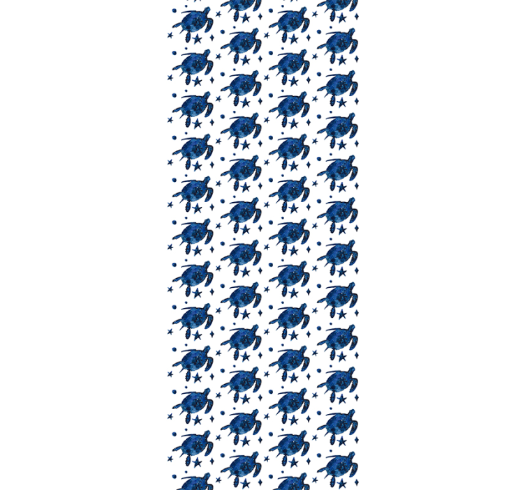 动物墙纸蓝色海龟 - TenStickers