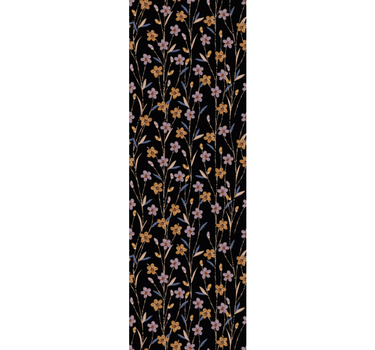 墙纸花卉花茎图案 - TenStickers