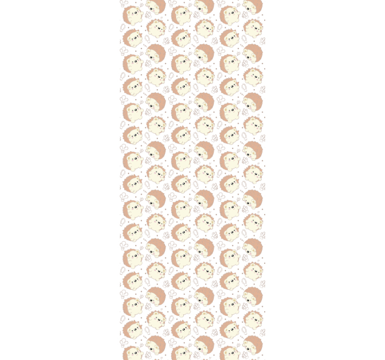 孩子房间墙纸刺猬图案 - TenStickers
