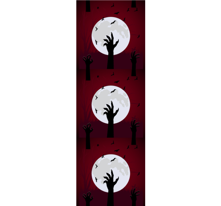 墙纸万圣节阴森的月光场景 - TenStickers