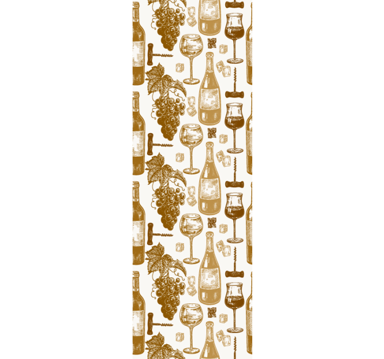 建筑墙纸呈现酒瓶艺术 - TenStickers