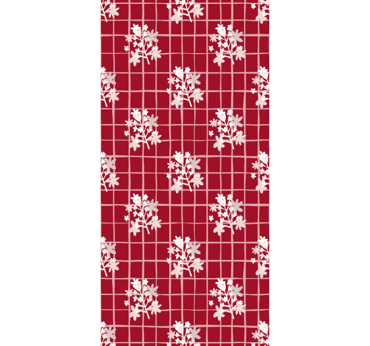 墙纸花卉花卉马赛克图案 - TenStickers