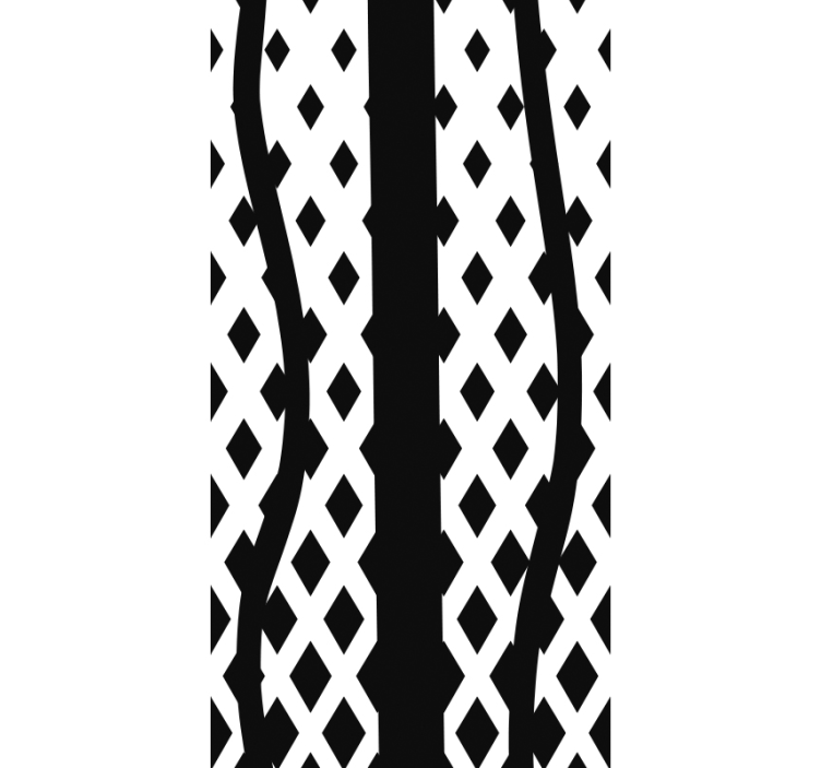 黑三胞胎现代壁纸 - TenStickers