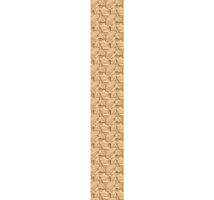 墙纸鱼化石贝壳图案 - TenStickers