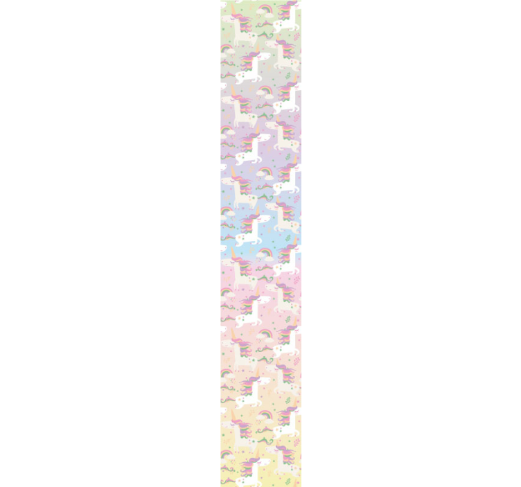 动物墙纸与彩虹背景相结合的装饰选择 - TenStickers