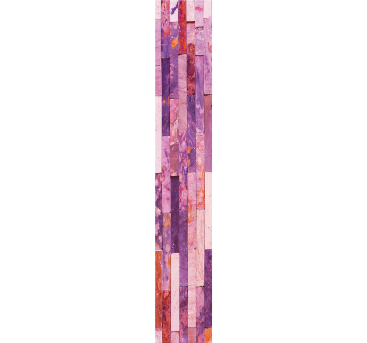 墙纸大理石粉色优雅面板 - TenStickers