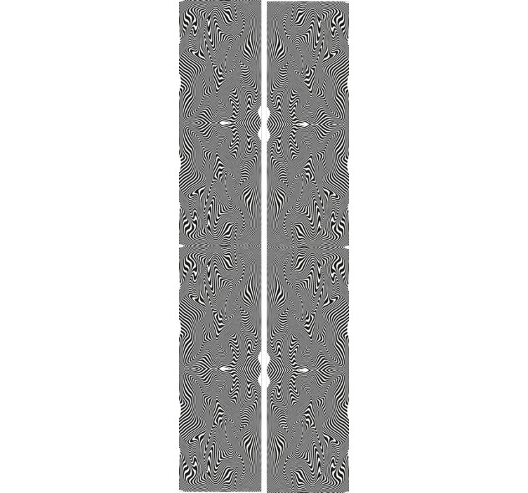 斑马墙纸曲线图案设计 - TenStickers