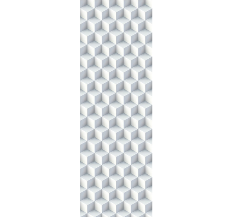 几何墙纸 立体错觉 - TenStickers