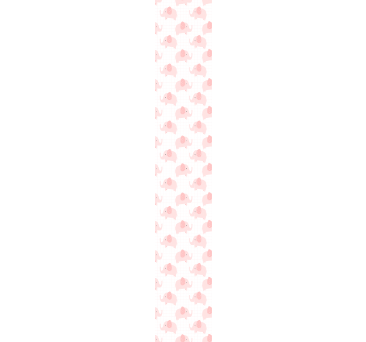 墙纸大象 顽皮的大象图案 - TenStickers