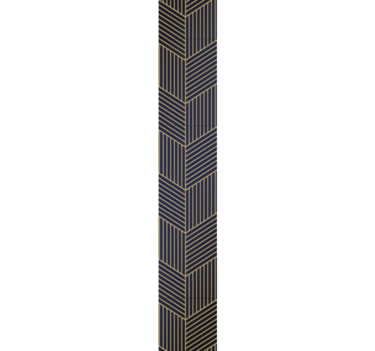 几何墙纸 有角的几何图案 - TenStickers