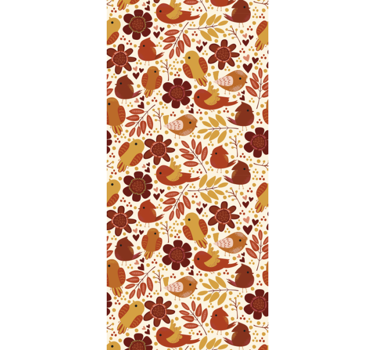 墙纸树叶 植物图案 - TenStickers