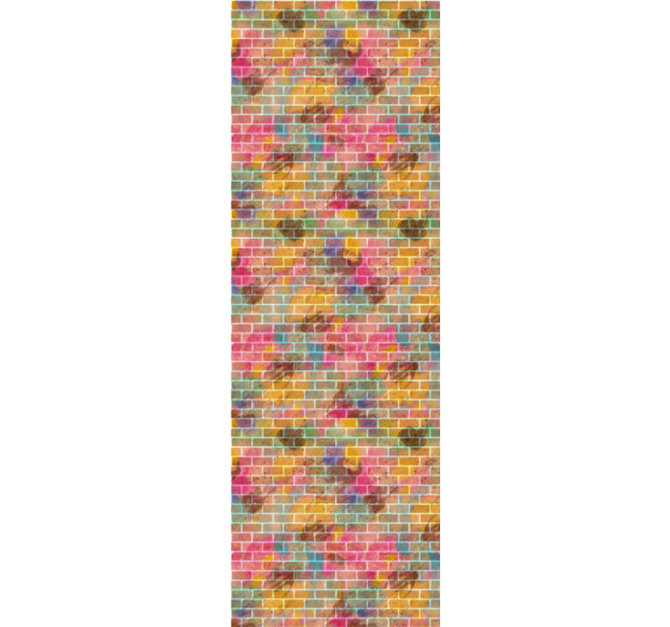 墙纸 彩色砖马赛克 - TenStickers