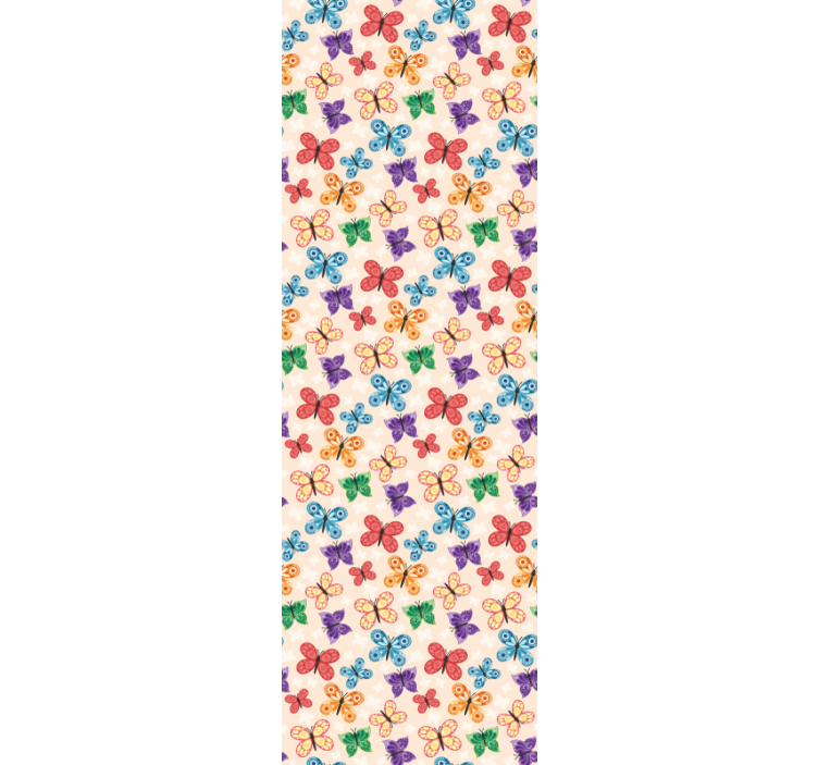 蝴蝶壁纸 五彩斑斓的蝴蝶在玩耍 - TenStickers