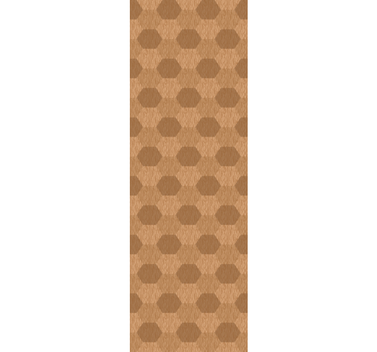 六角木纹理效果壁纸 - TenStickers