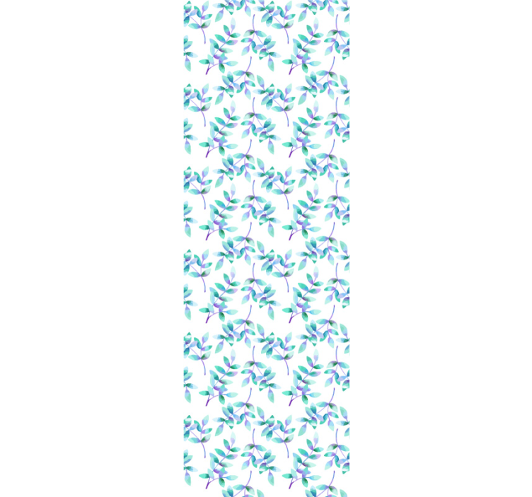 墙纸树叶植物绿色设计 - TenStickers