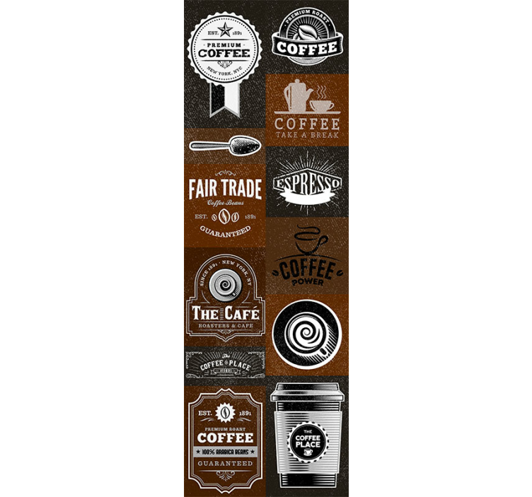 建筑墙纸咖啡店主题设计 - TenStickers