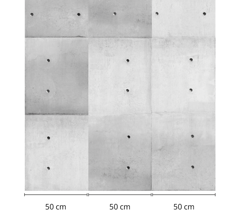 混凝土灰色墙纸的魅力 - TenStickers