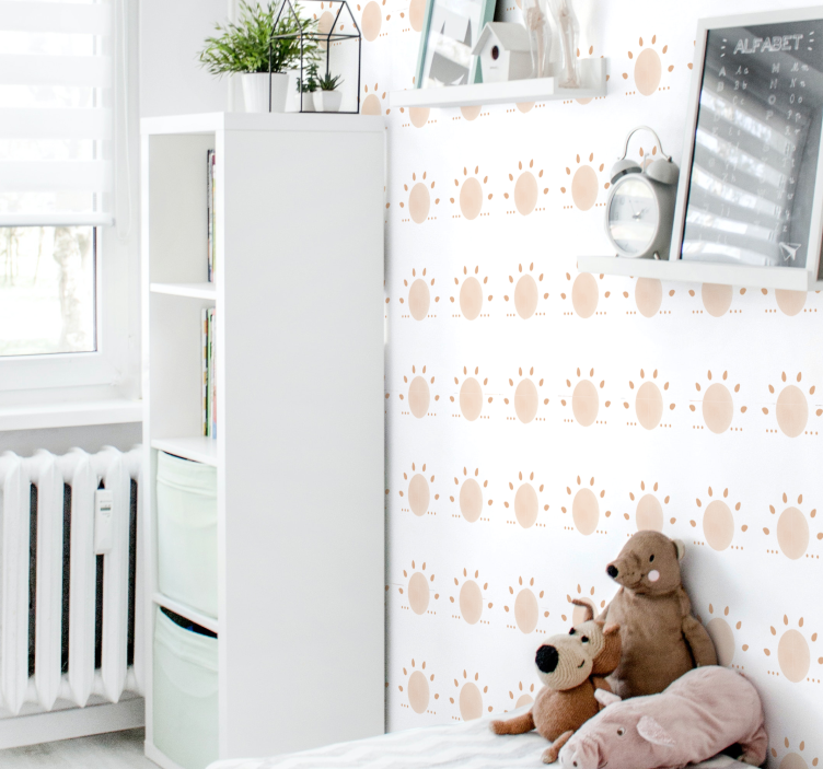 抽象 最小 太阳 抽象 壁纸 - TenStickers