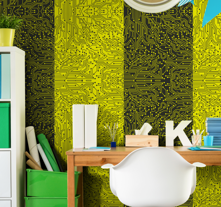 墙纸抽象 电路复杂性 - TenStickers