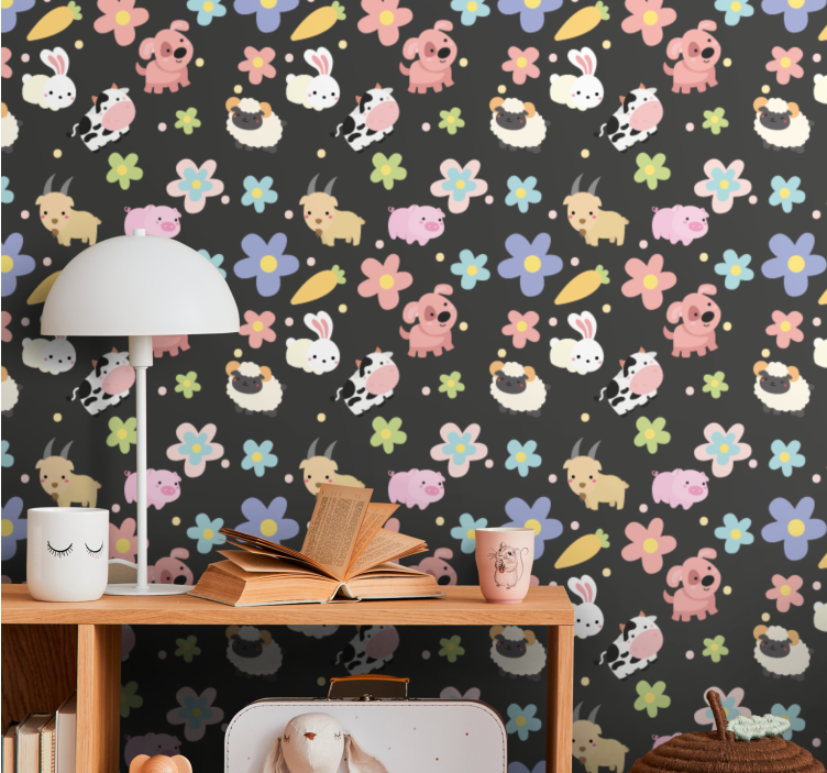 动物壁纸 动物图案趣味 - TenStickers