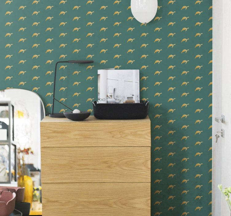 动物墙纸小海龟图案 - TenStickers