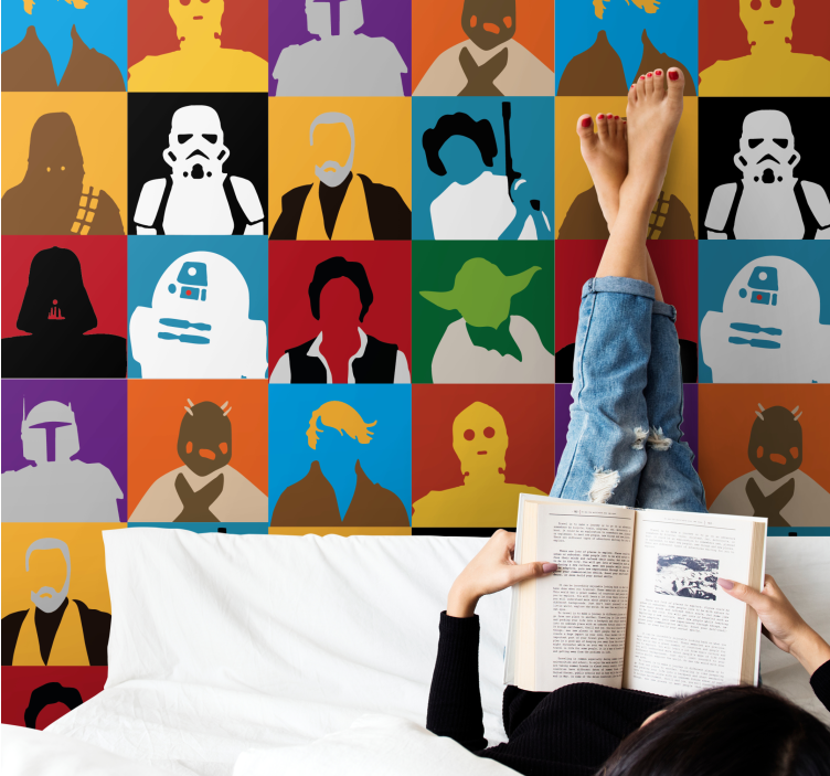 艺术墙纸 标志性剪影 - TenStickers