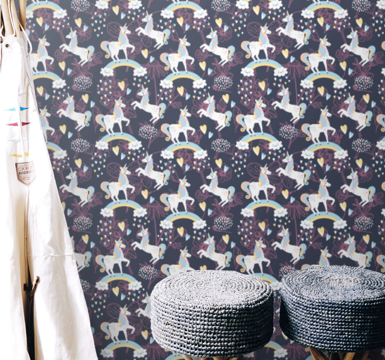 蝴蝶壁纸 神话生物图案 - TenStickers