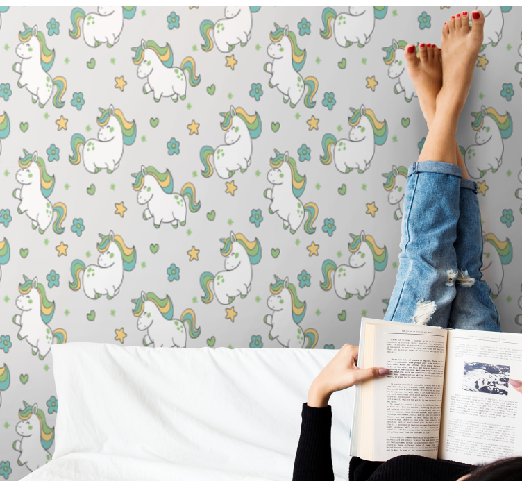 孩子房间墙纸 独角兽幻想 - TenStickers