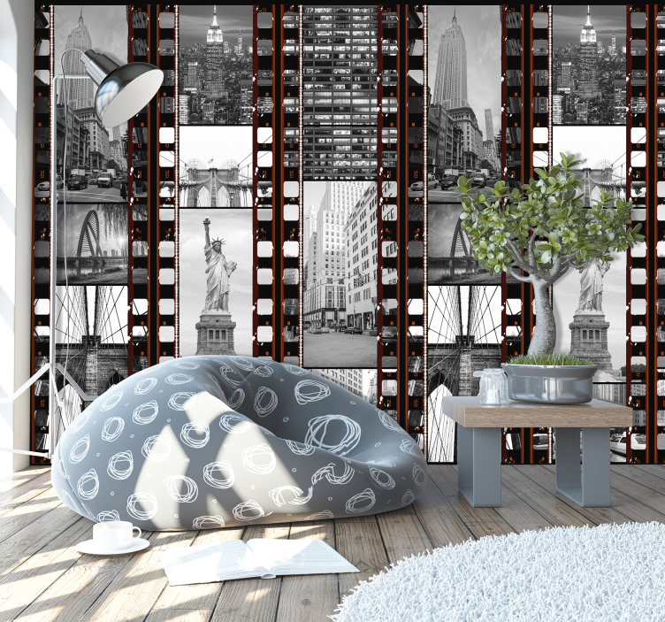 纽约壁纸的拼贴画 - TenStickers