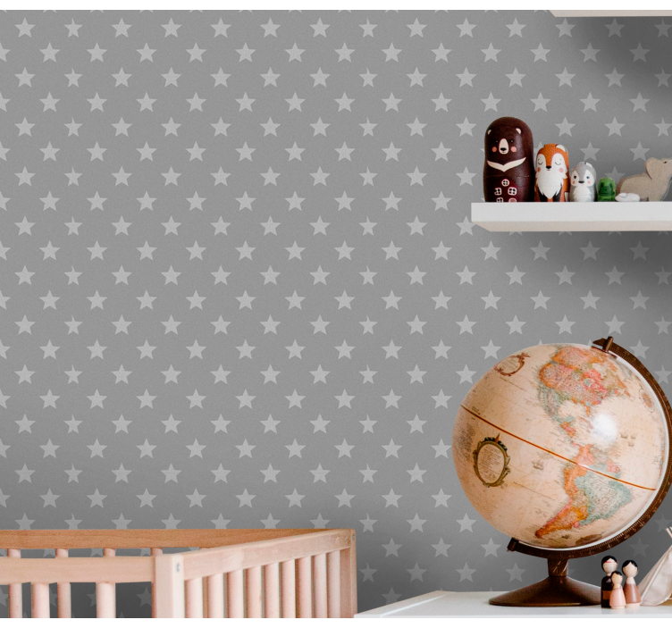 混凝土与星星混凝土墙纸 - TenStickers