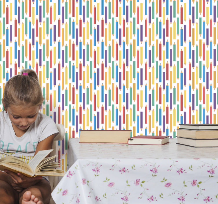 蜡笔儿童壁纸 - TenStickers