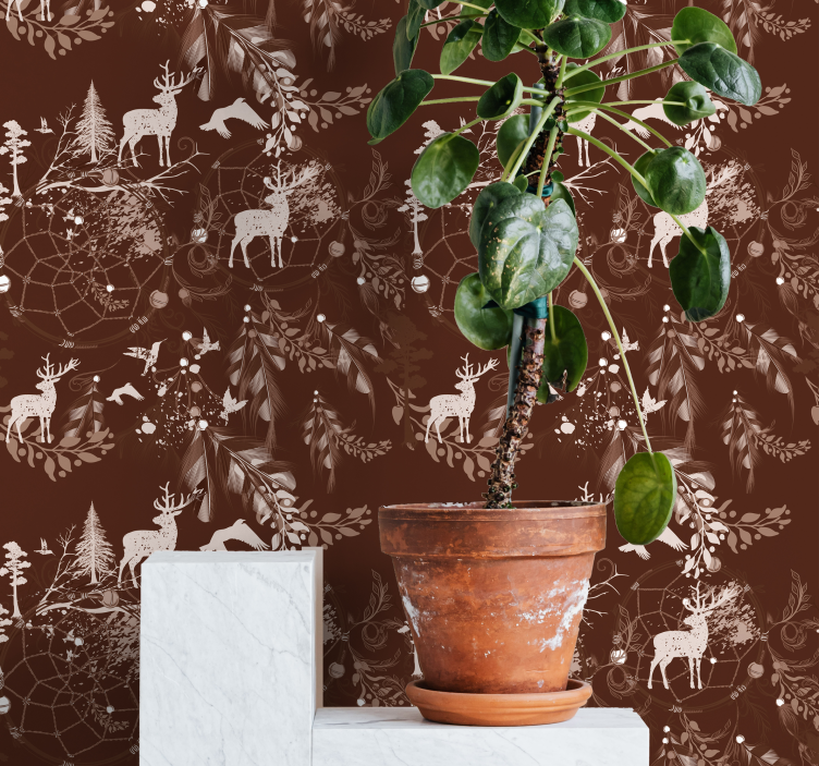 动物墙纸 林地生物 - TenStickers