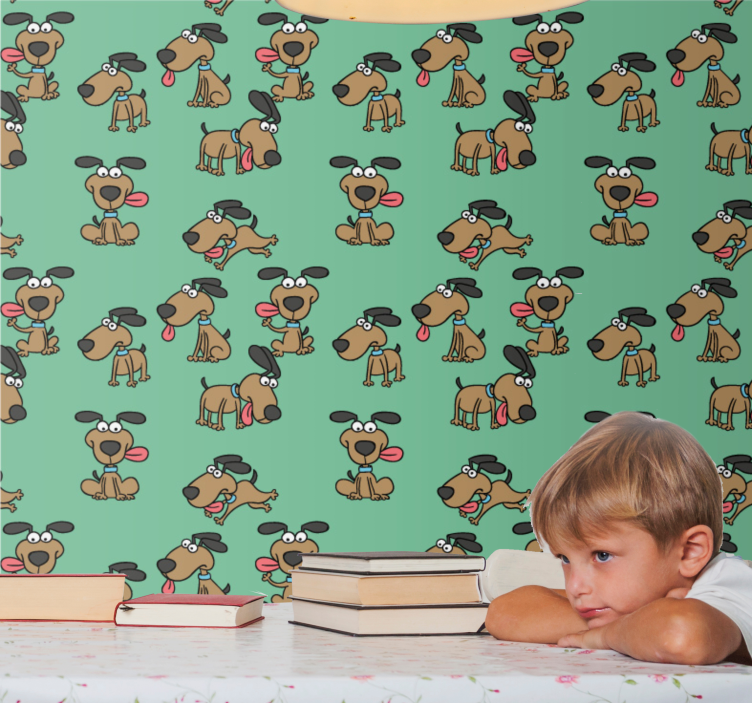 墙纸狗 狗 卡通 乐趣 - TenStickers