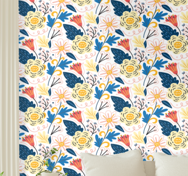 全景花房墙纸设计 - TenStickers