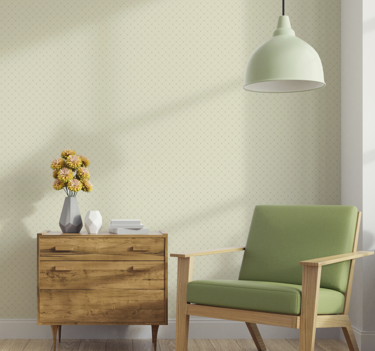 点钻石圆花纹壁纸 - TenStickers