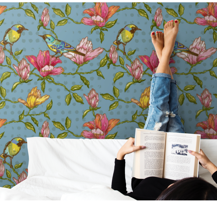 墙纸花卉 花鸟氛围 - TenStickers