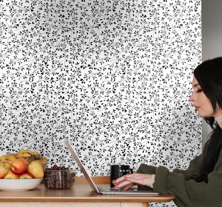 墙纸花卉 花卉的复杂性 - TenStickers