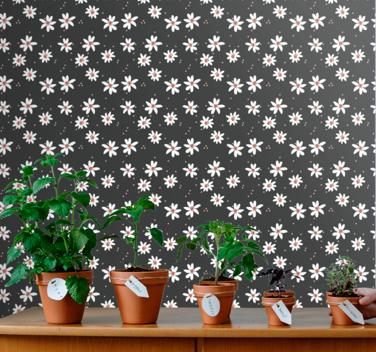 墙纸花卉 花卉图案重复 - TenStickers
