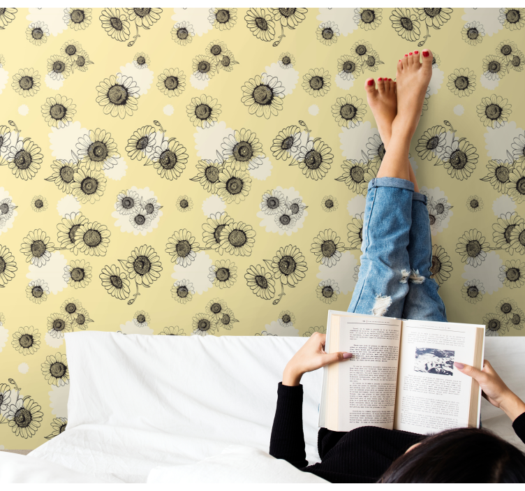 墙纸花卉 花卉图案 - TenStickers