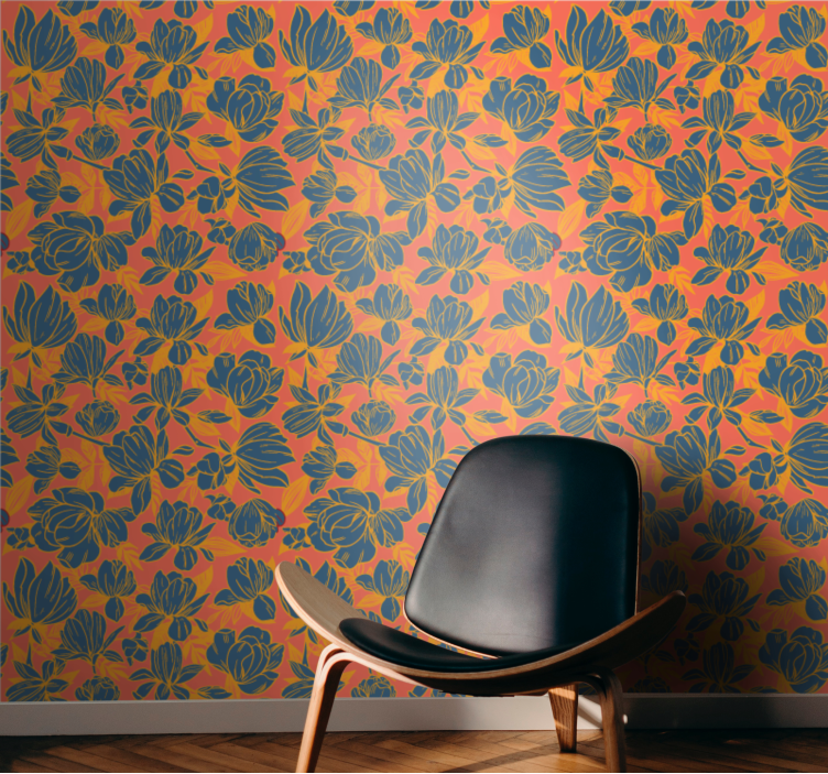 墙纸花卉生动花卉组合 - TenStickers