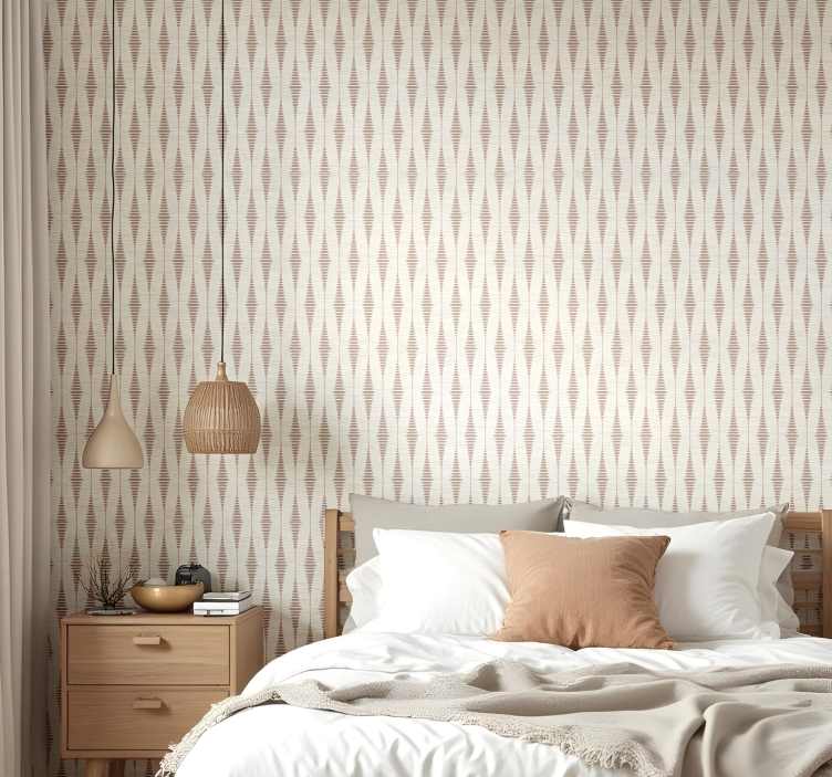 几何墙纸 摩卡慕斯拉包尔伊卡特 - TenStickers