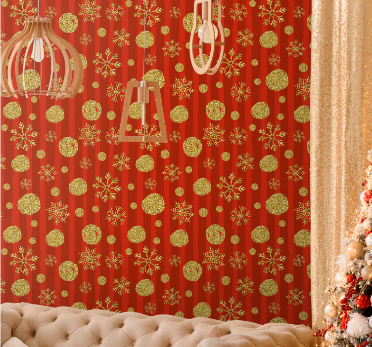 墙纸 圣诞 主题 节日闪光饰品 - TenStickers