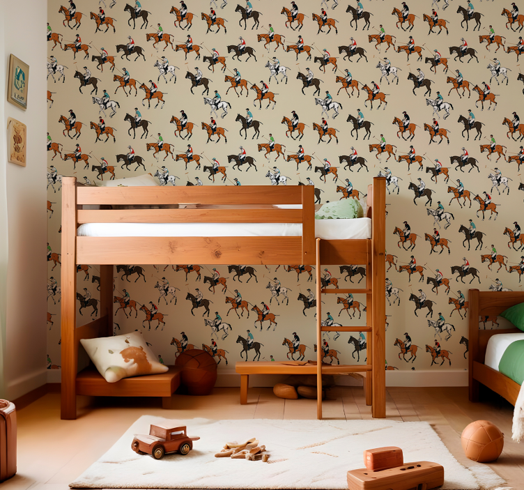 墙纸马匹骑行主题 - TenStickers
