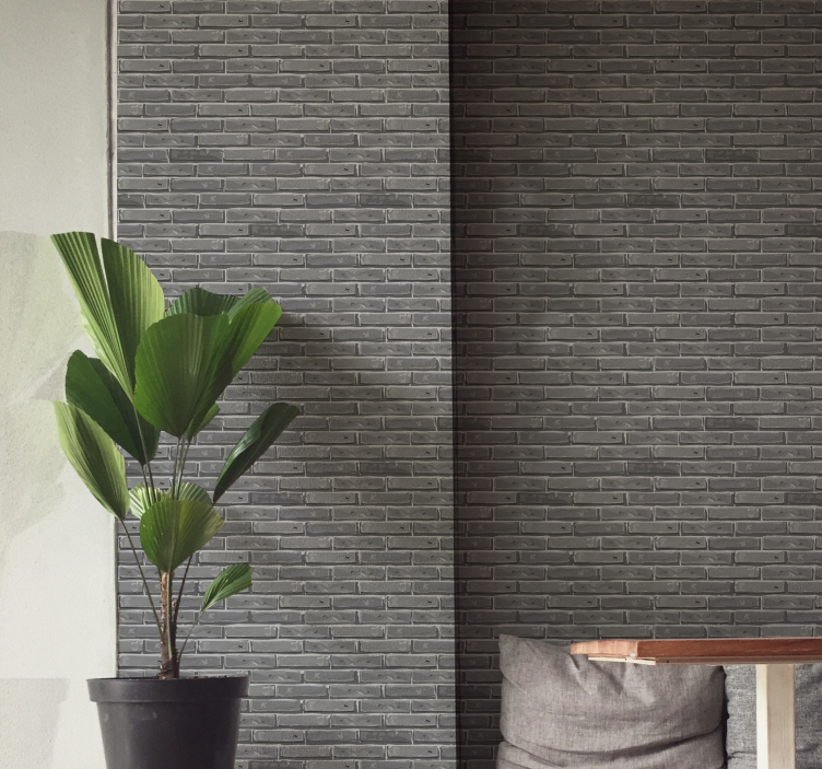 在影子砖壁纸 - TenStickers