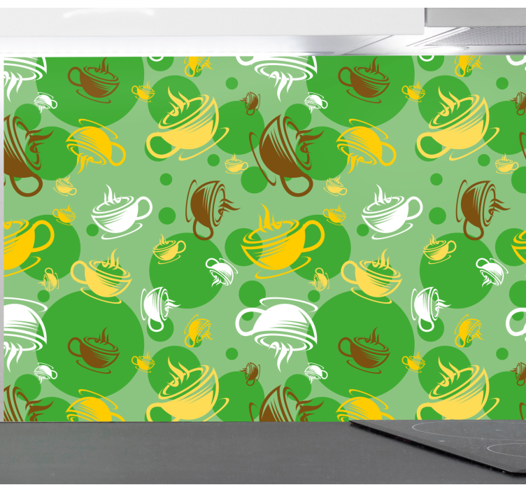 建筑墙纸咖啡杯系列 - TenStickers