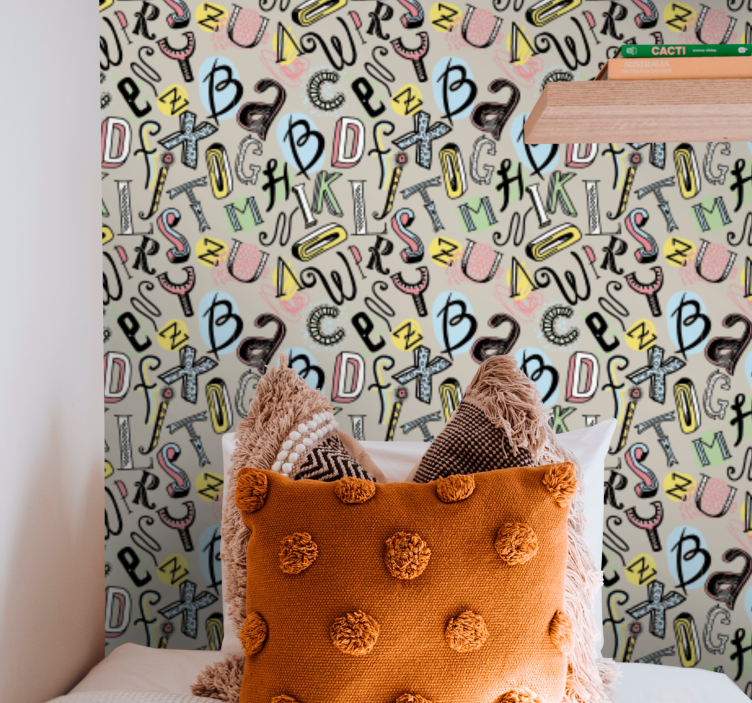 墙纸刻字 字母乐趣 - TenStickers