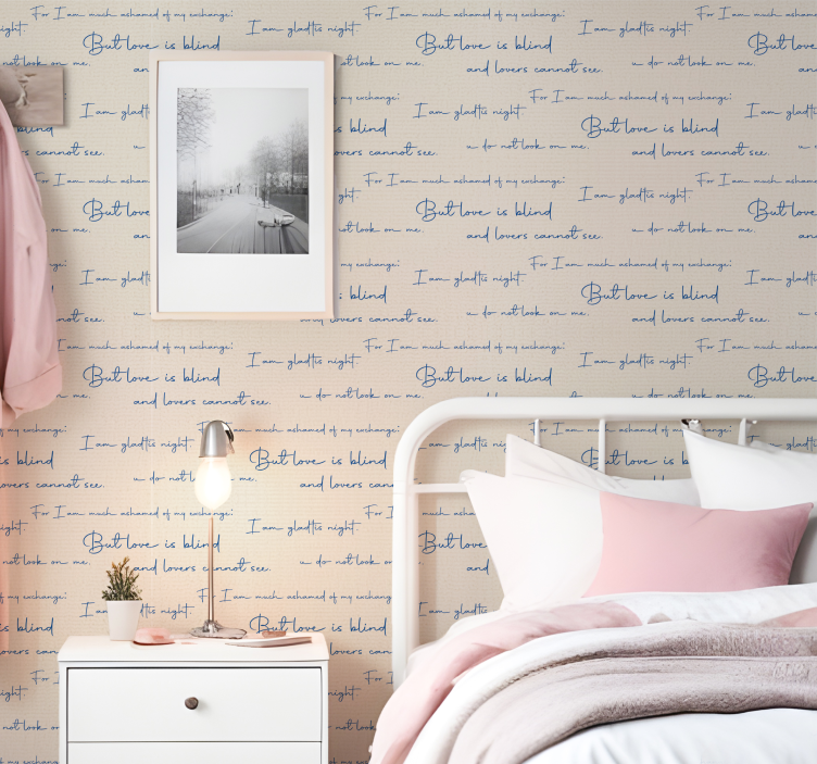 墙纸刻字 纺织图表 - TenStickers