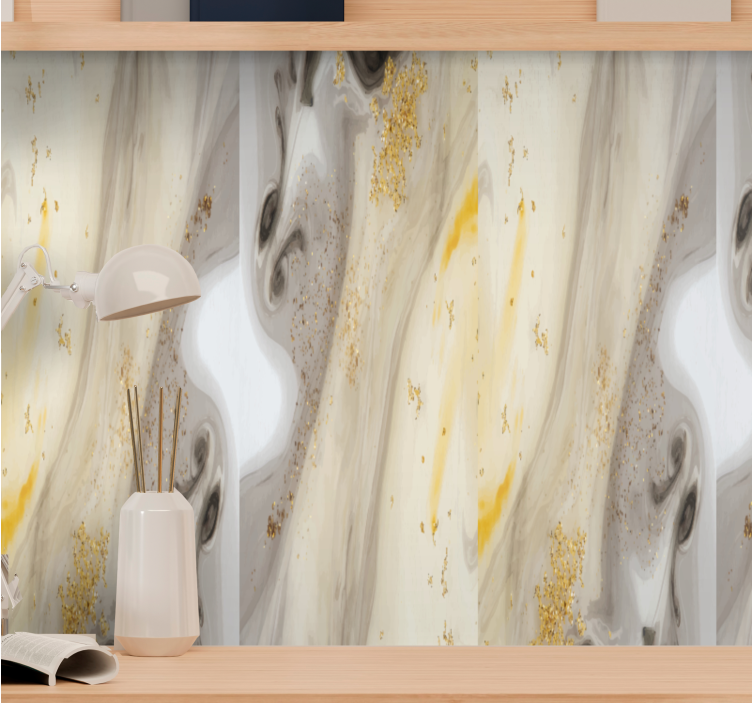 墙纸大理石优雅灰色设计 - TenStickers